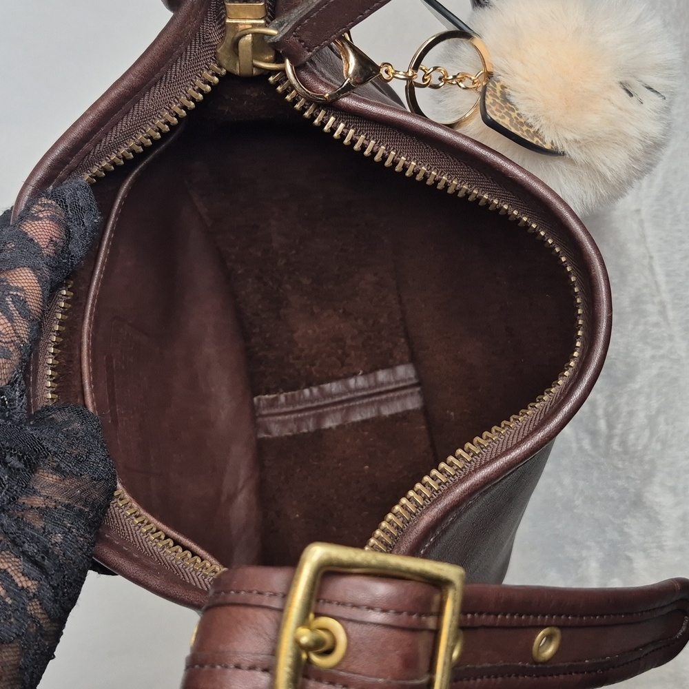 Coach Janice Legacy Dark Brown Leather Shoulder Bag 9950 - Picture 13 of 17